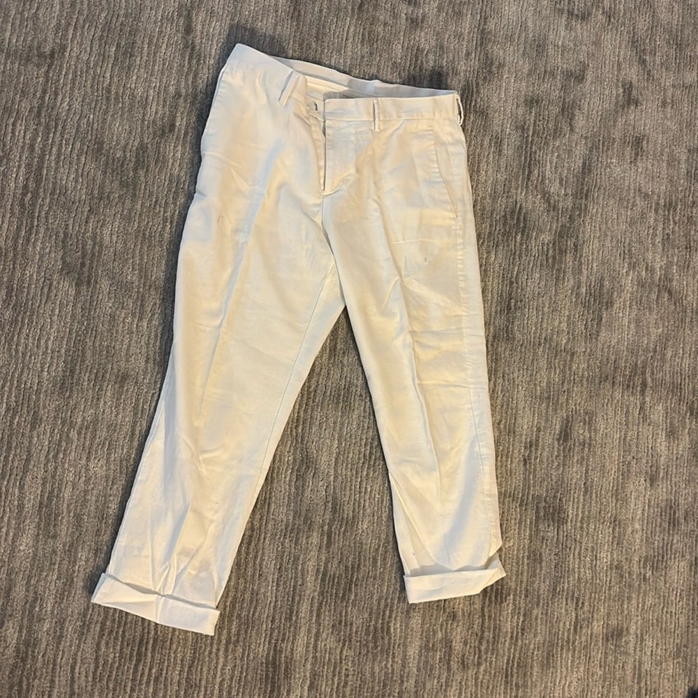 white perry ellis portfolio pants size 33x30